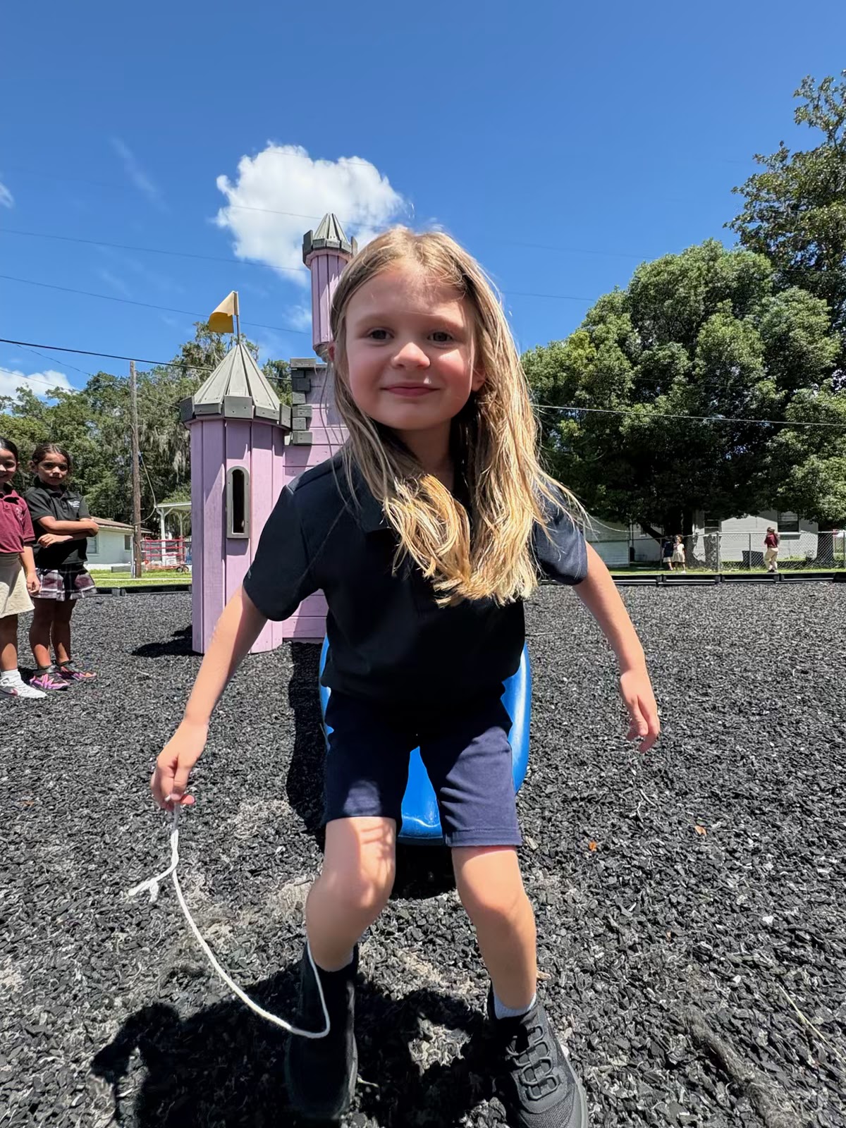 A BCA elementary student during recess